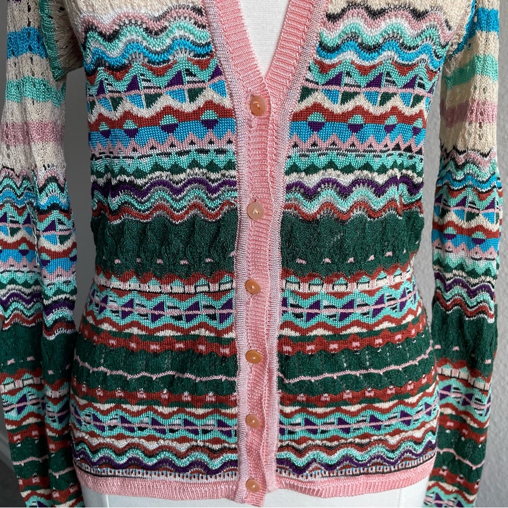 Vintage Missoni Knit Button up Cardigan - Picture 4 of 12
